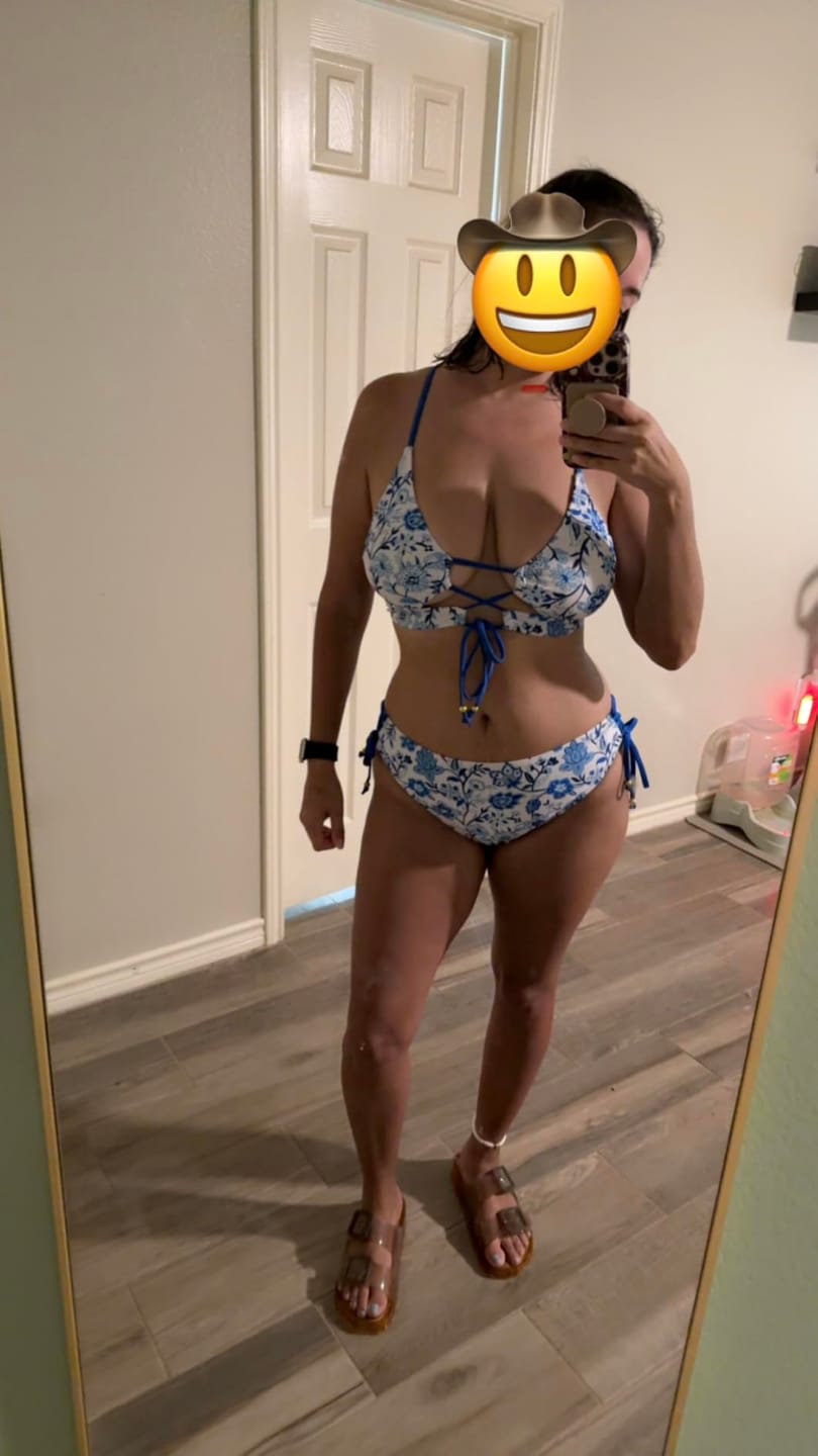 Customer photo review of Emoswim - Womens Bikini Sets Two Piece Swimsuit 2026 Curvy Cutout String Bathing Suit