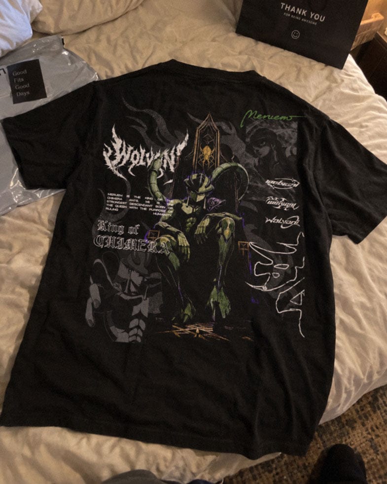 Customer photo review of HxH | Meruem Heavyweight Washed Tee