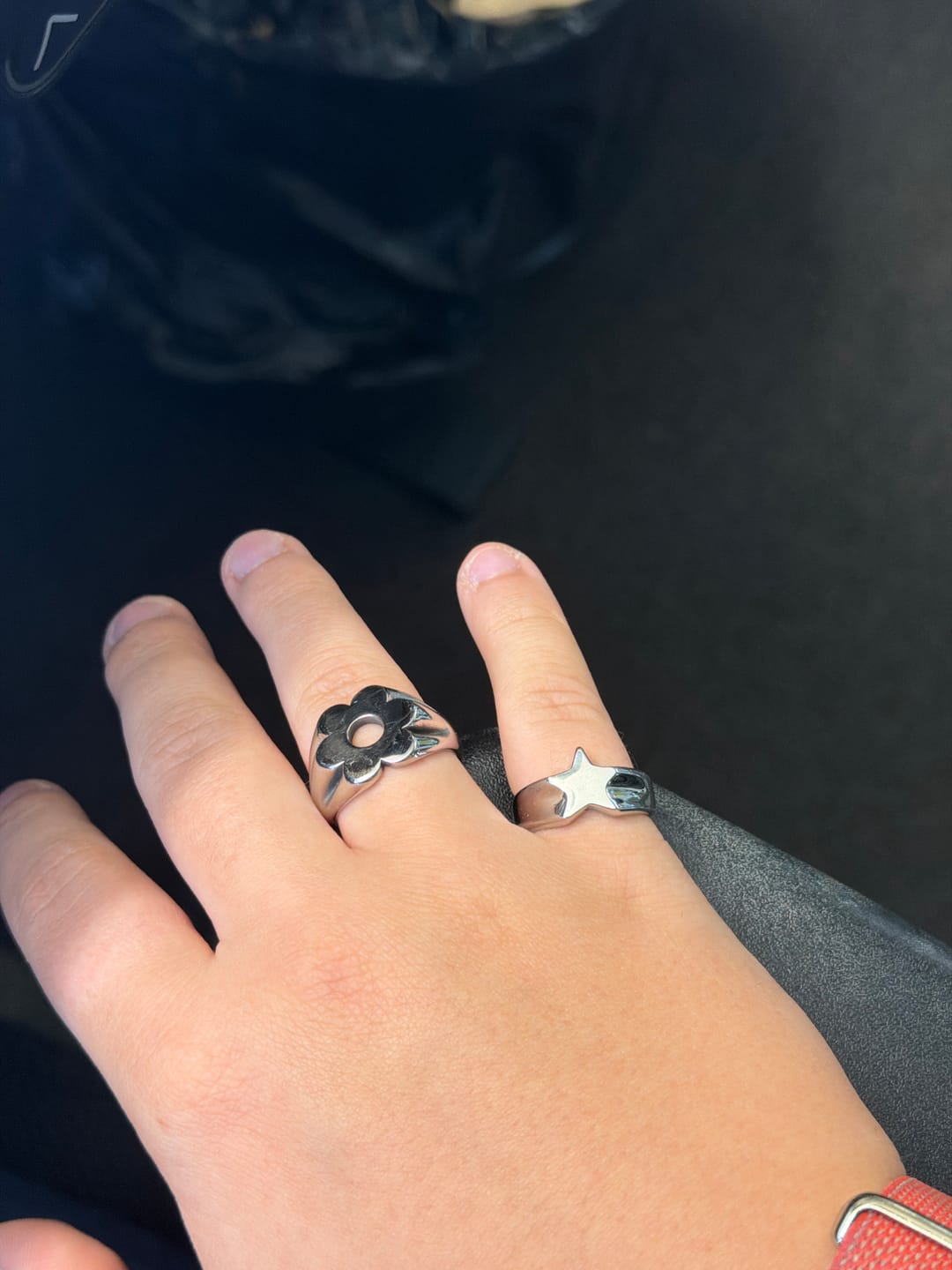 Customer photo review of Pinky Star Ring