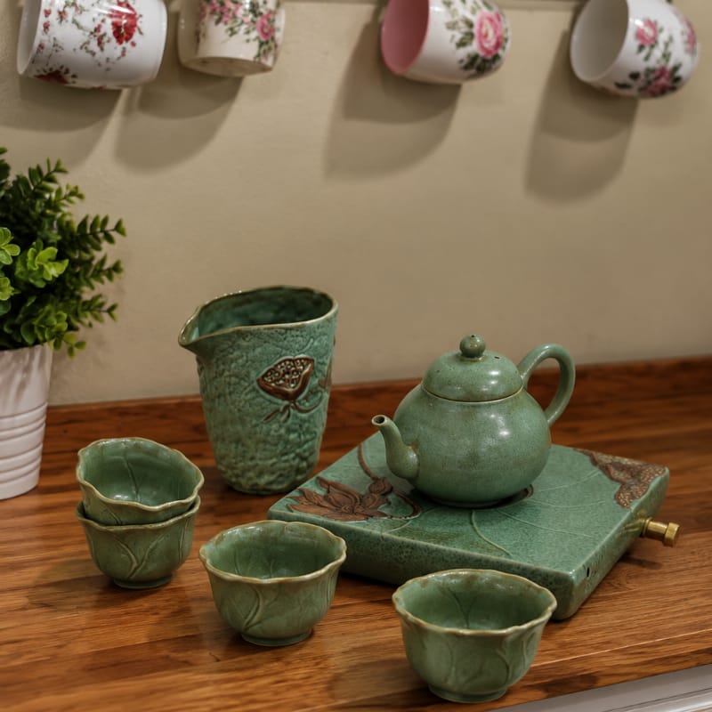 Customer photo review of Renji Lotus Teapot Set