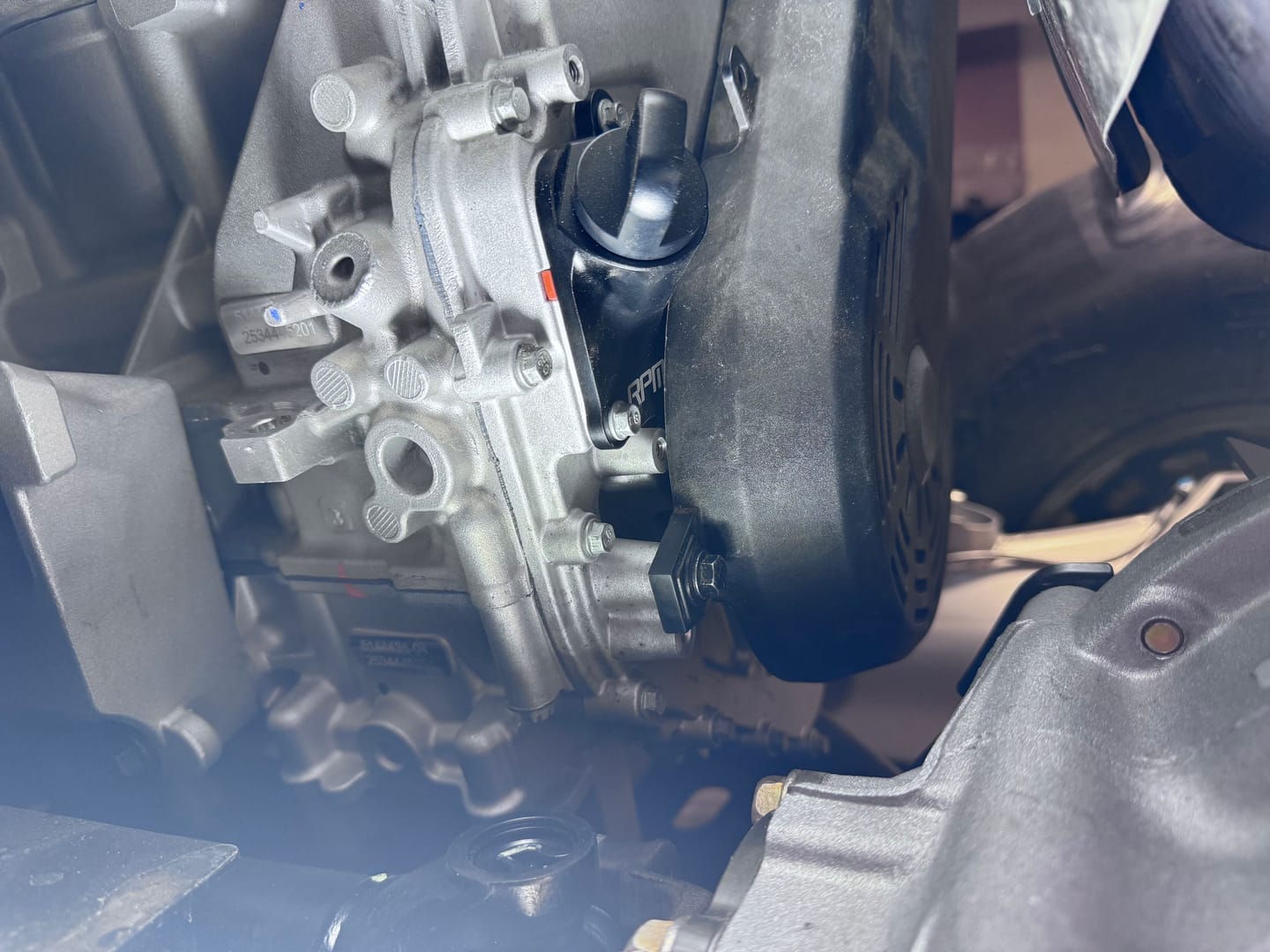 Customer photo review of RPM Polaris RZR Pro R Oil Filler Adapter Plate / Turbo Return