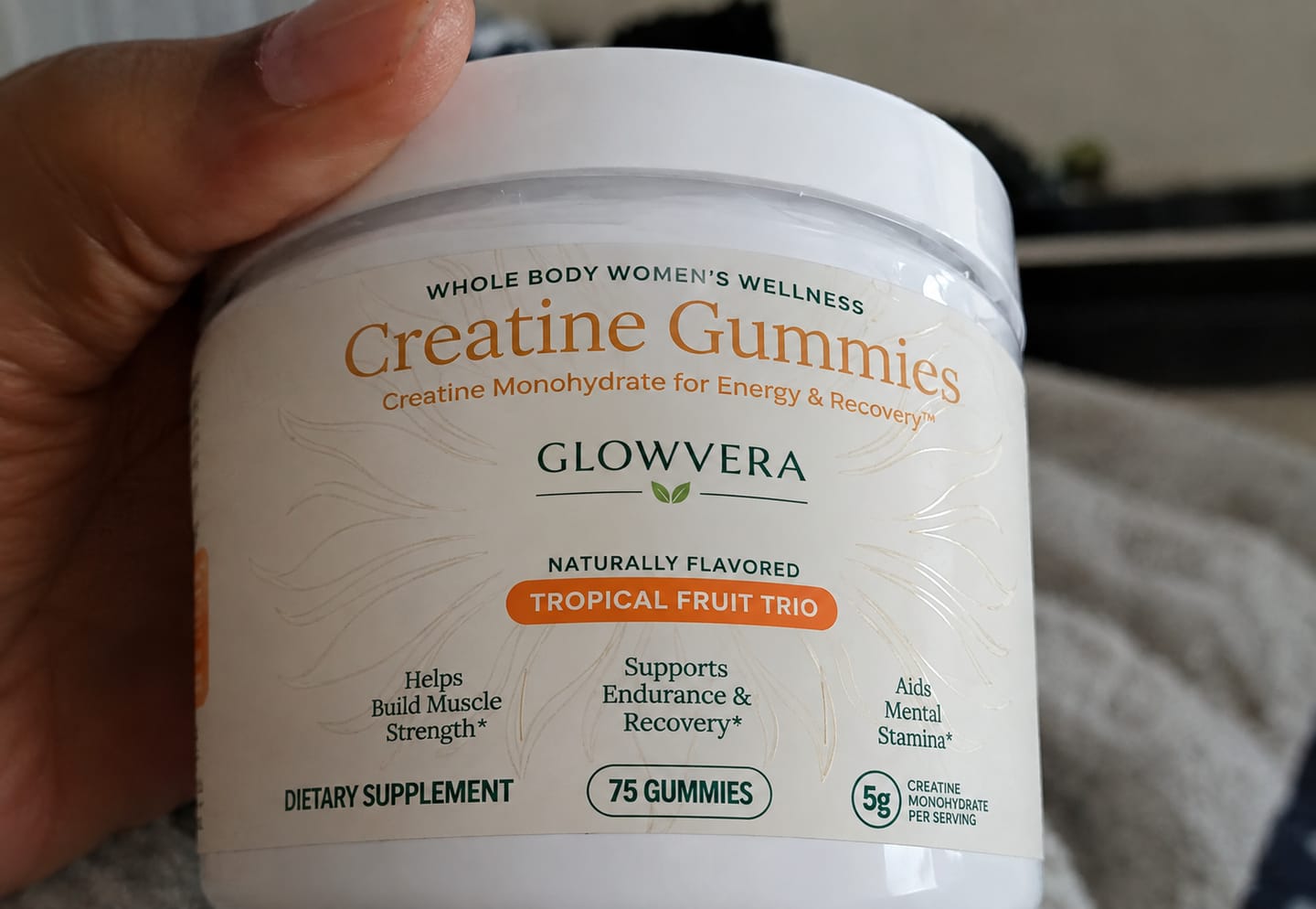 Customer photo review of Gomitas de Creatina Trío Tropical