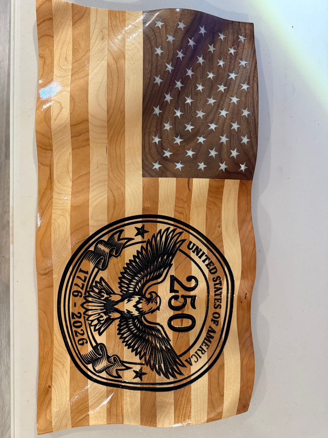 Customer photo review of Wavy USA Flag CNC Kit