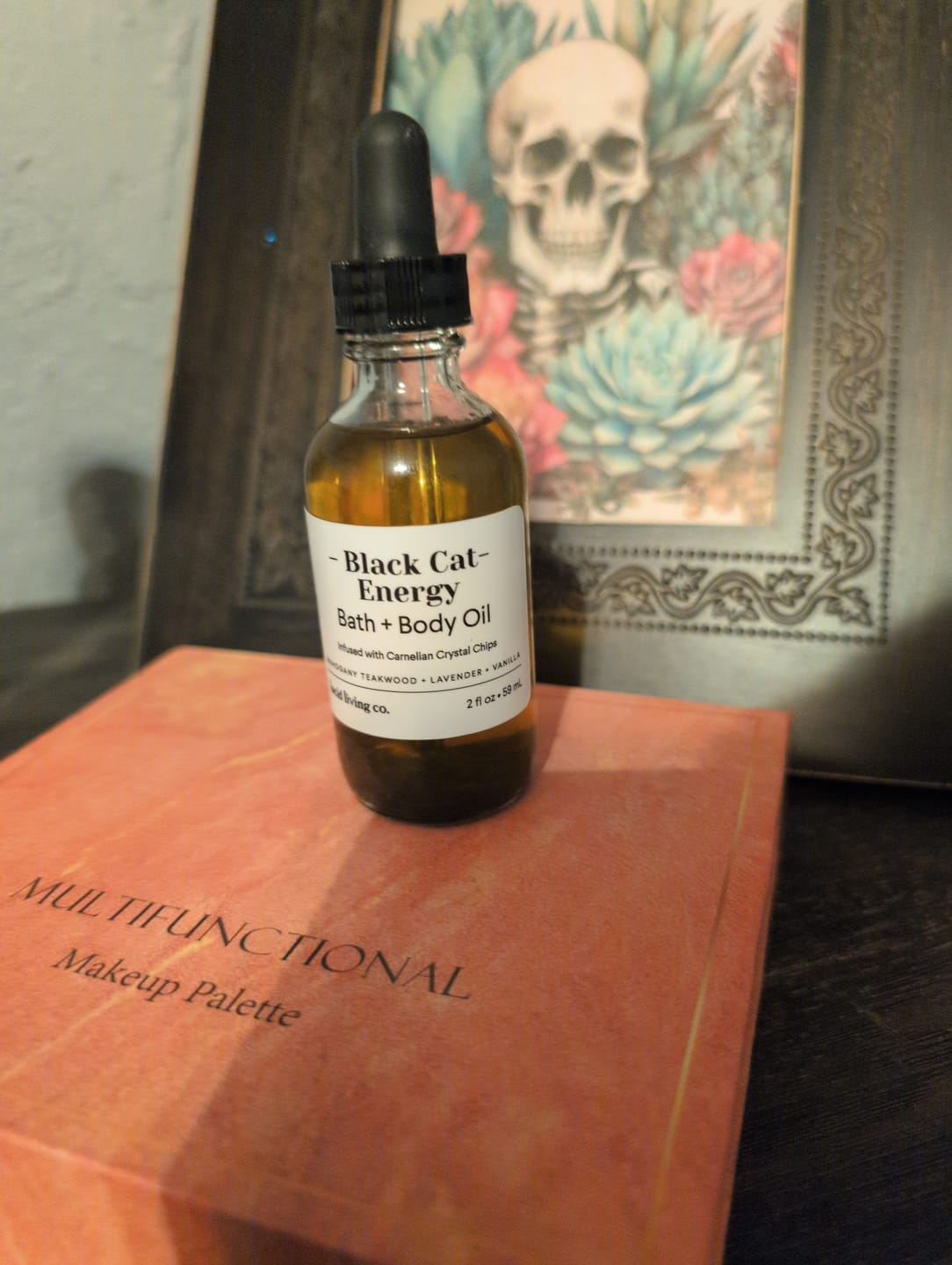 Customer photo review of Black Cat Energy Bath & Body Oil