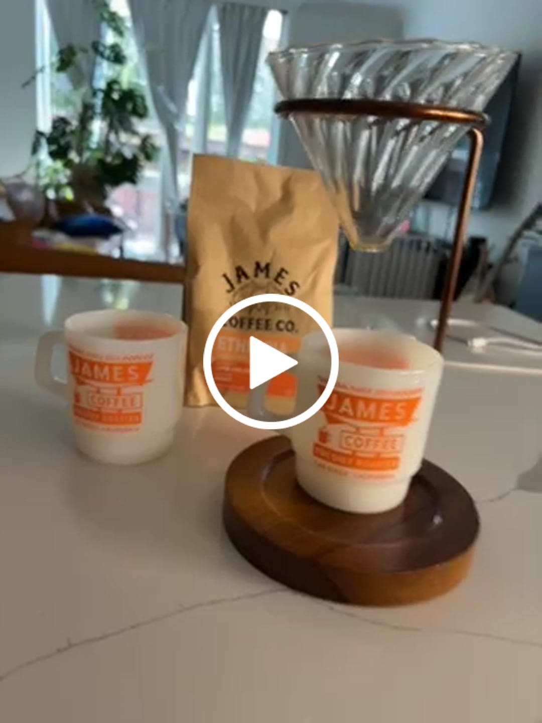 Customer video review of James Motel Milk Glass Mug