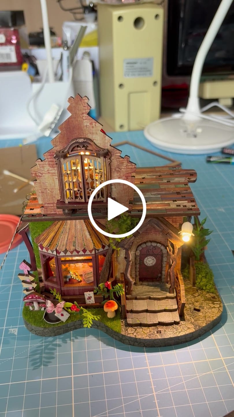 Customer video review of Dreamy Cottage DIY Miniature House