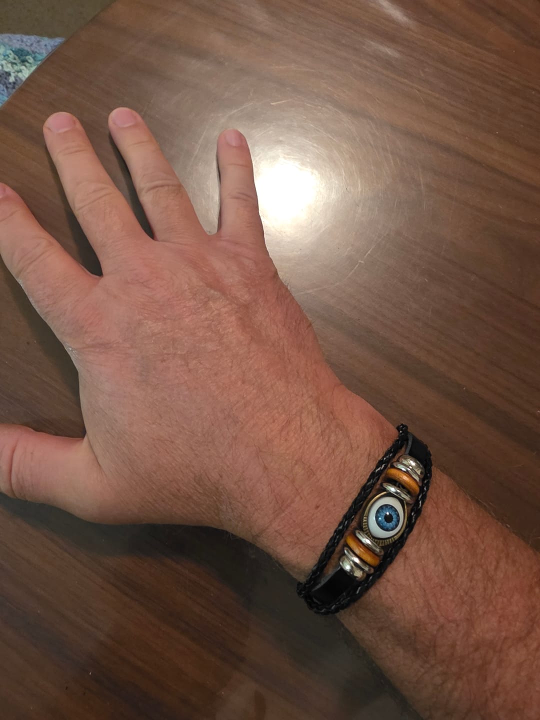 Customer photo review of Anti-jealousy Evil Eye Bracelet