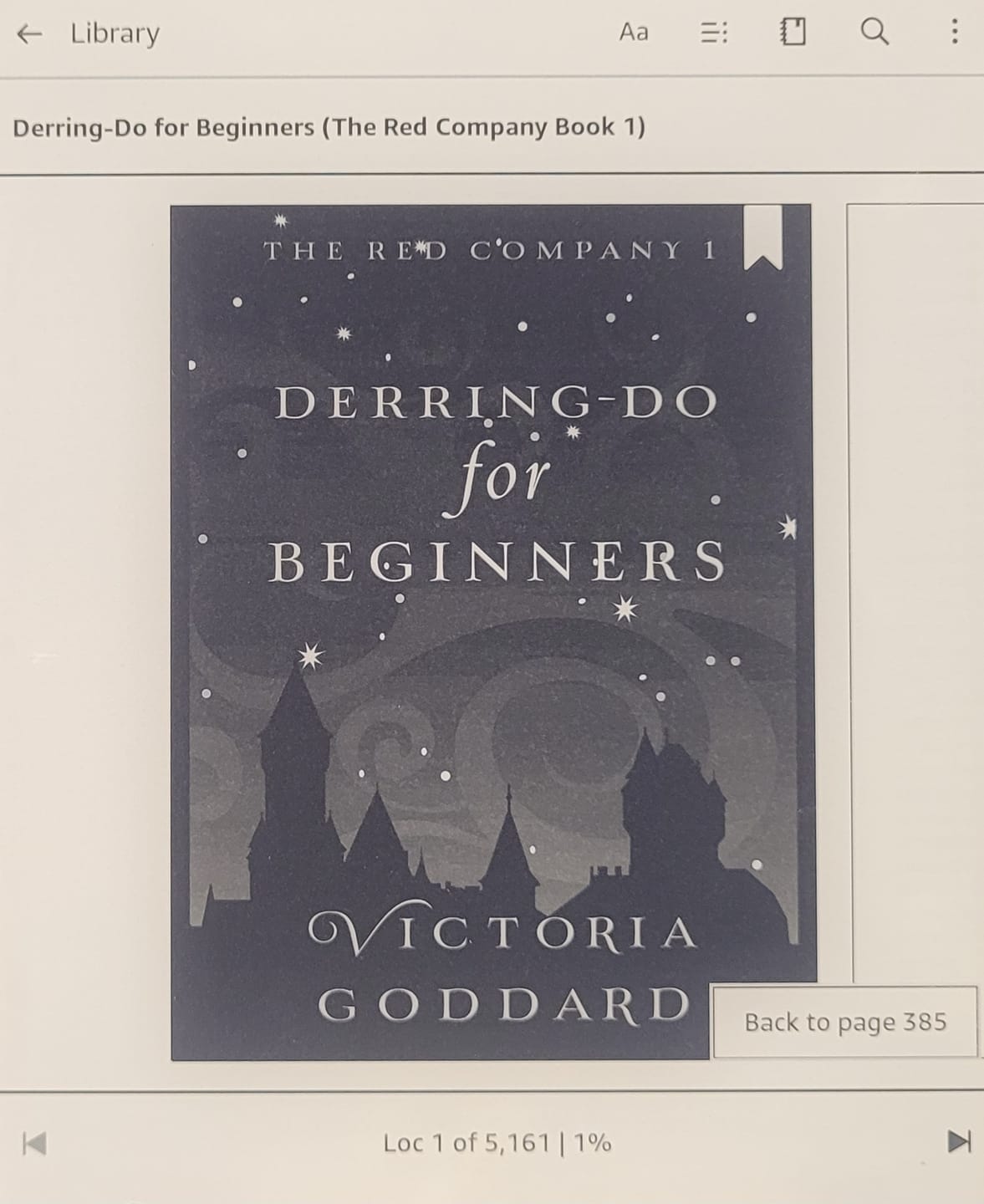 Customer photo review of Derring-Do for Beginners (EBOOK)