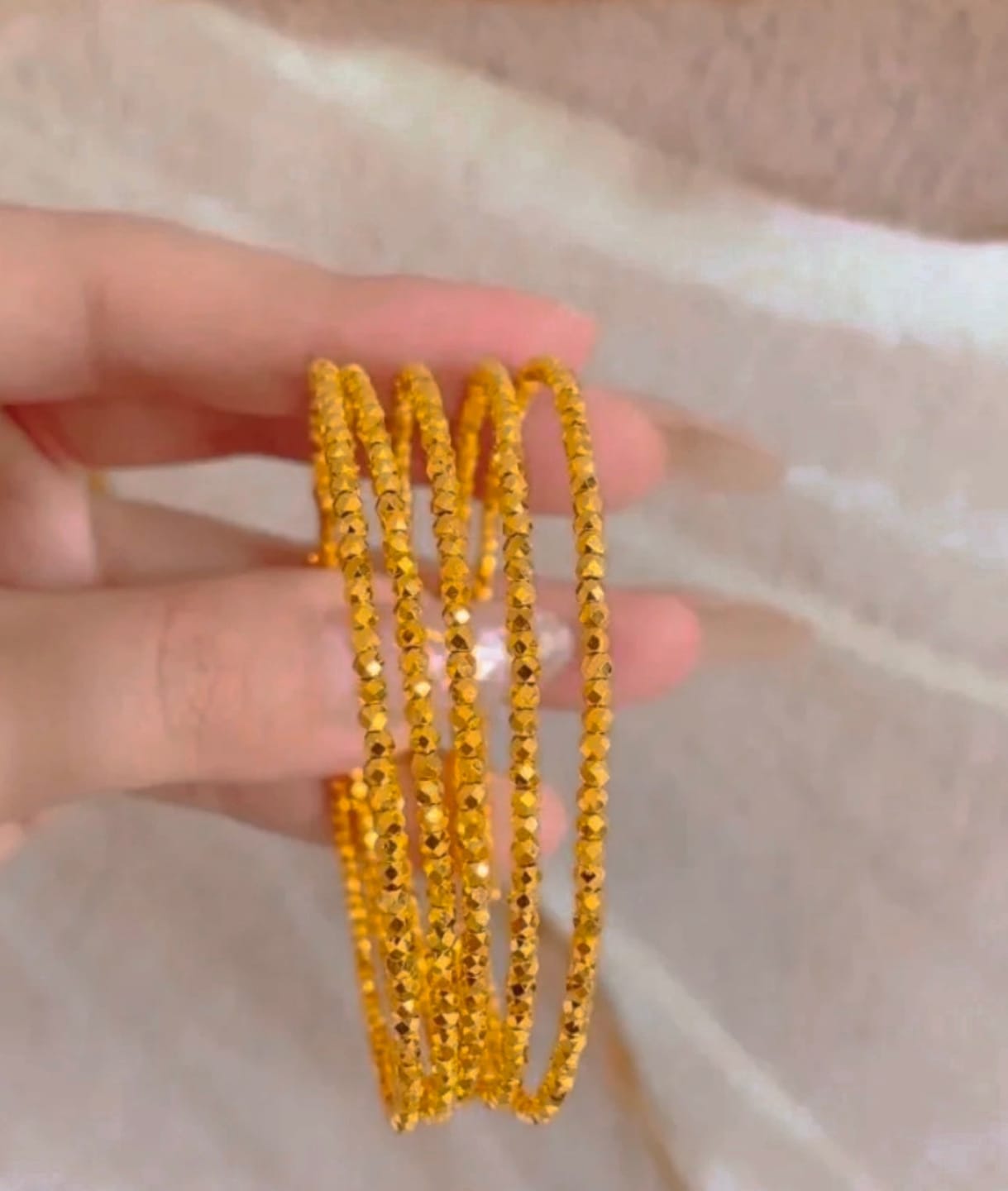 Customer photo review of Ruthanne Bracelet Set | 24k Gold Plated