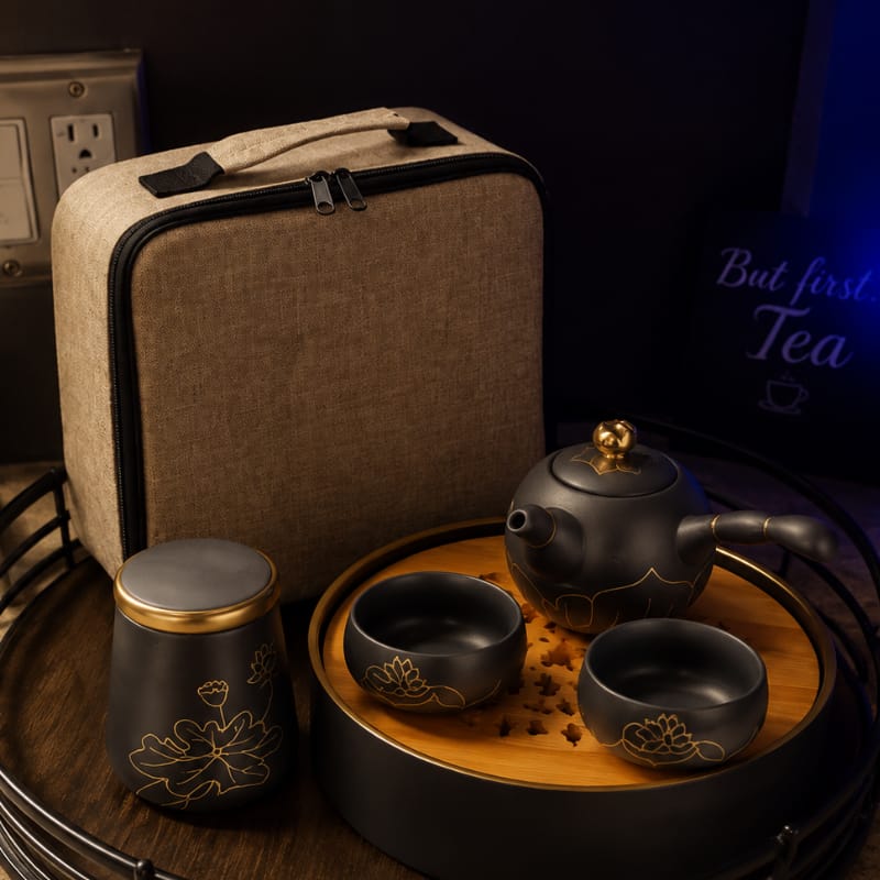 Customer photo review of Ren Stoneware Travel Tea Set