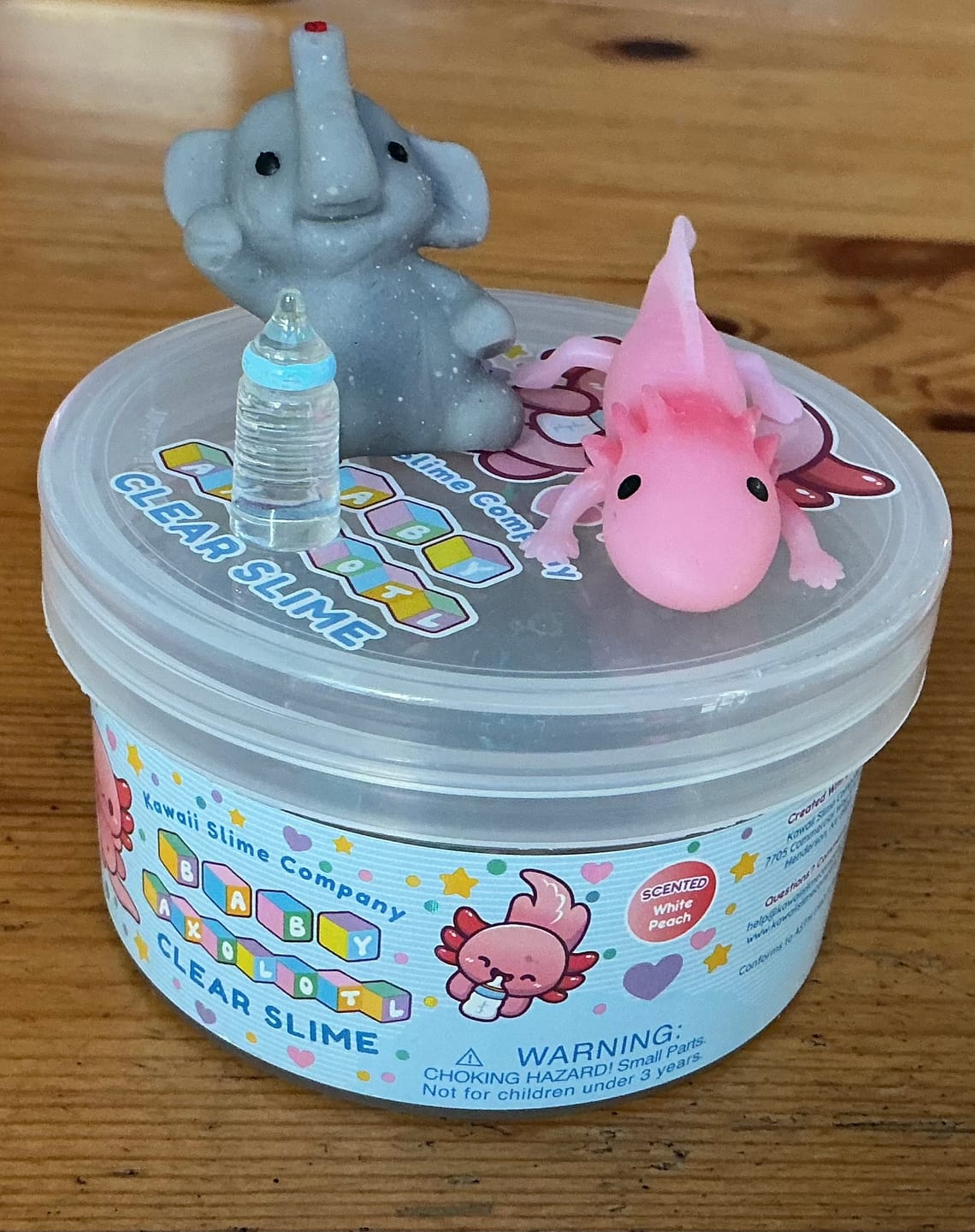 Customer photo review of Baby Axolotl Clear Signature Dome™ Slime