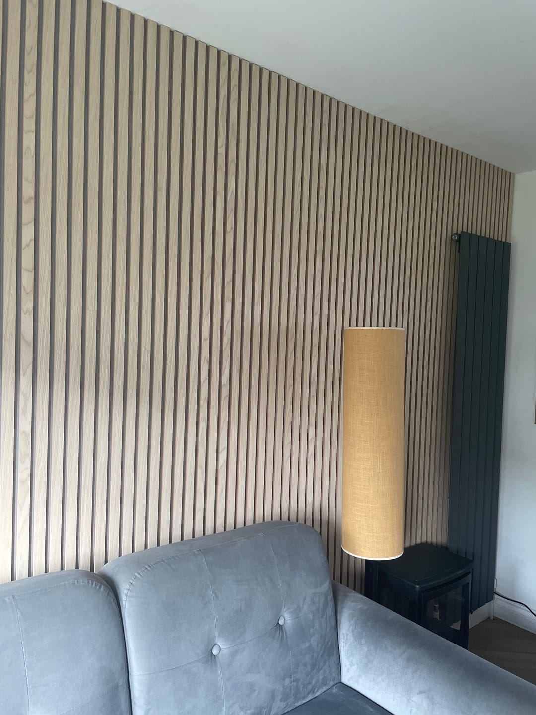 Customer photo review of SlatWall Acoustic Natural Oak Slatted Wall Panel