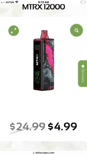 Customer photo review of Raspberry Coconut - MTRX 12000
