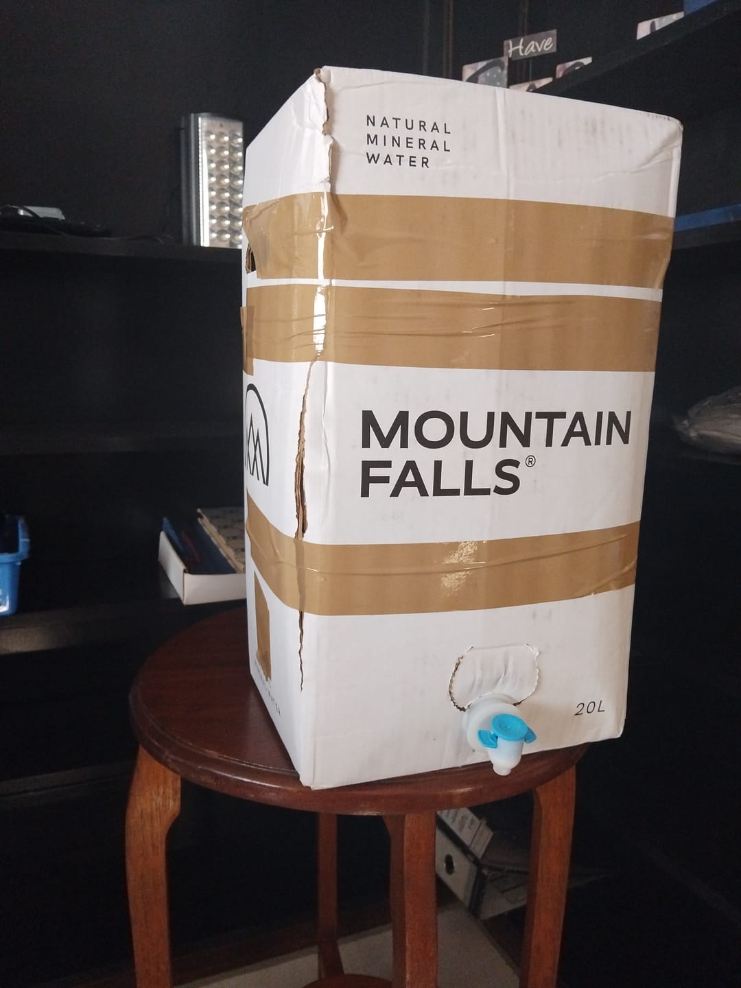 Customer photo review of AcquaBox by Mountain Falls 20L – STILL Mineral Water (on tap Bag-in-Box)