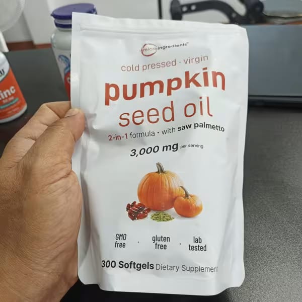 Customer photo review of Nuvrela™ Hair Growth Formula (Pumpkin Seed Oil + Saw Palmetto)