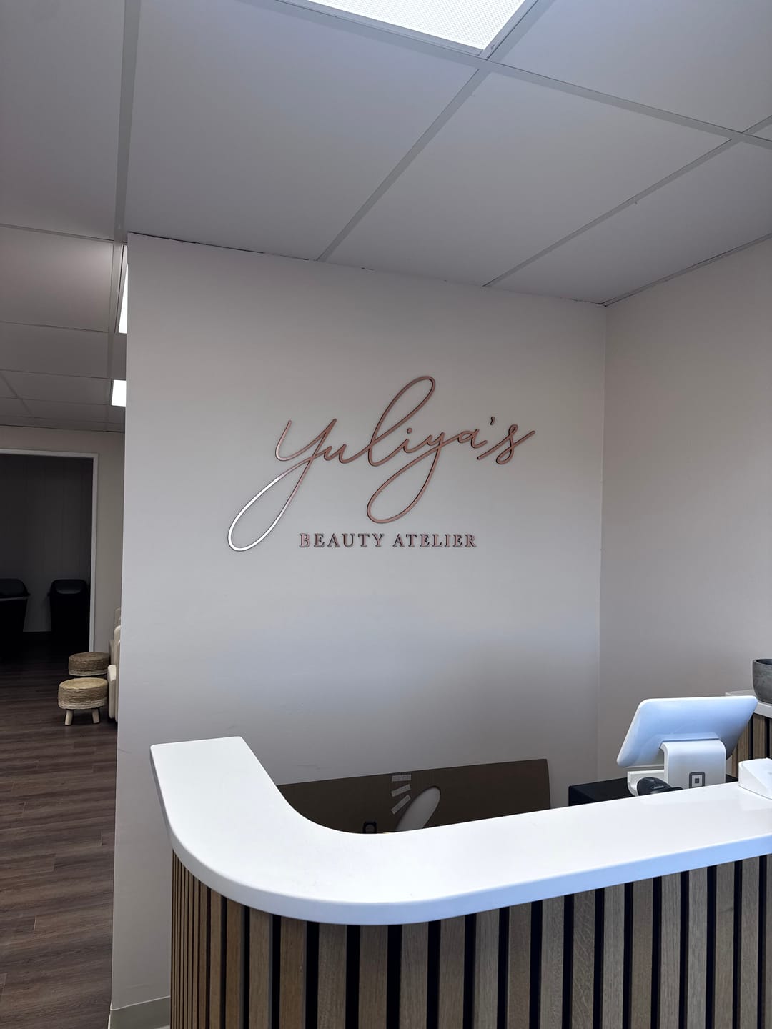 Customer photo review of Custom Wall Mounted Acrylic Cutout 3D Sign (Indoor) (S3)