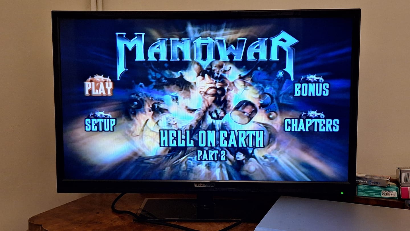 Customer photo review of Manowar DVD Double Fire And Blood