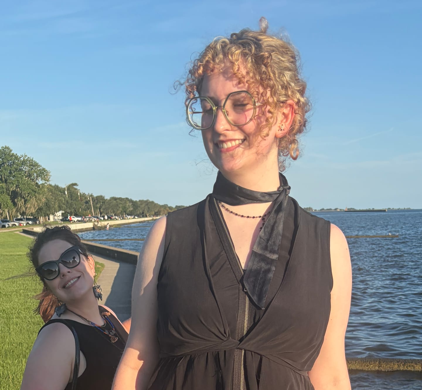 Customer photo review of Knot Skinny Scarf