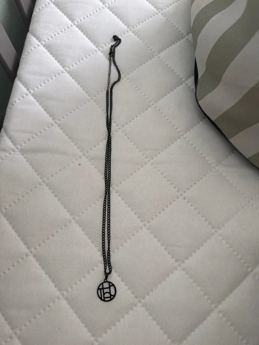 Customer photo review of Custom Monogram Necklace