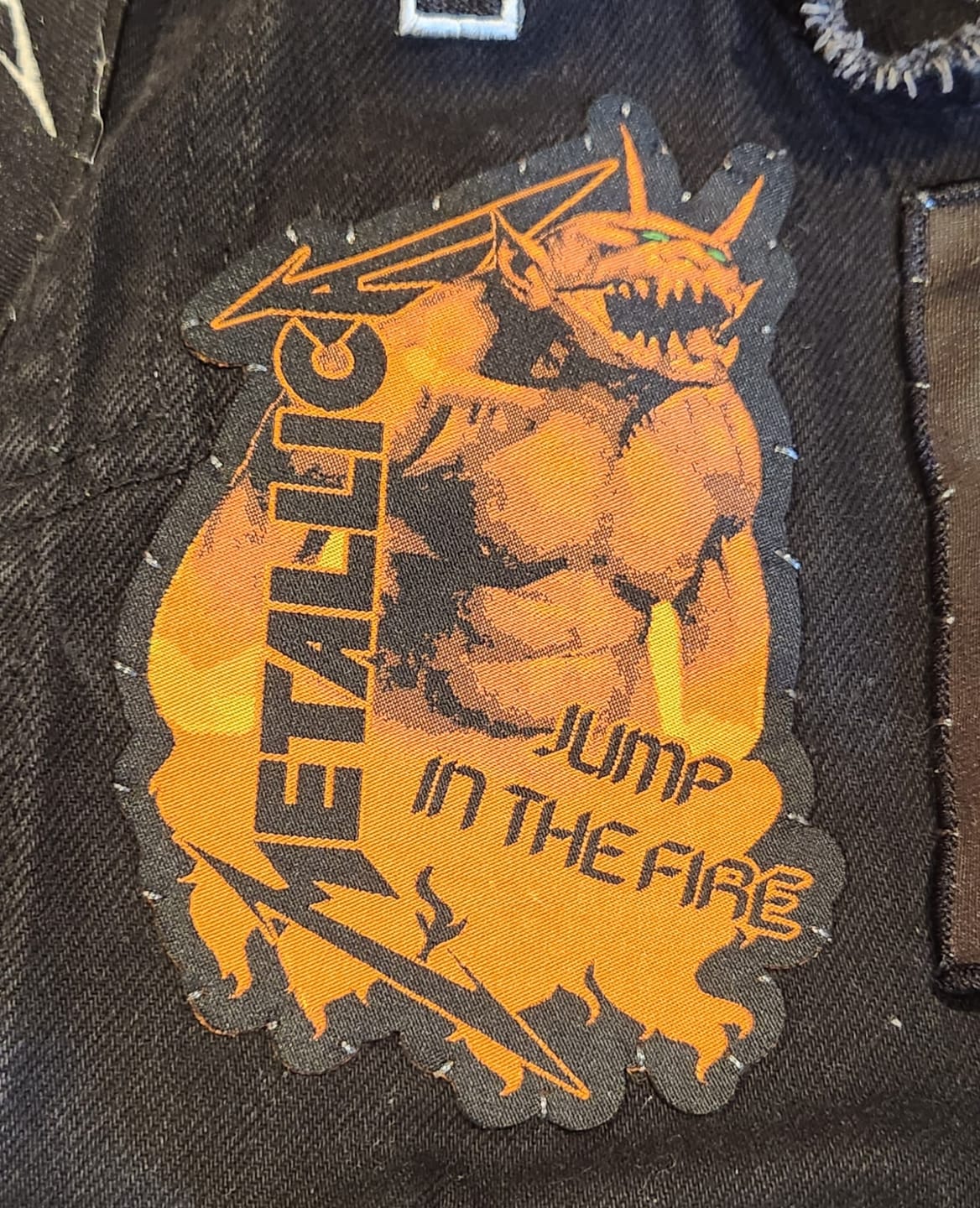 Customer photo review of Metallica - Jump In The Fire - Patch