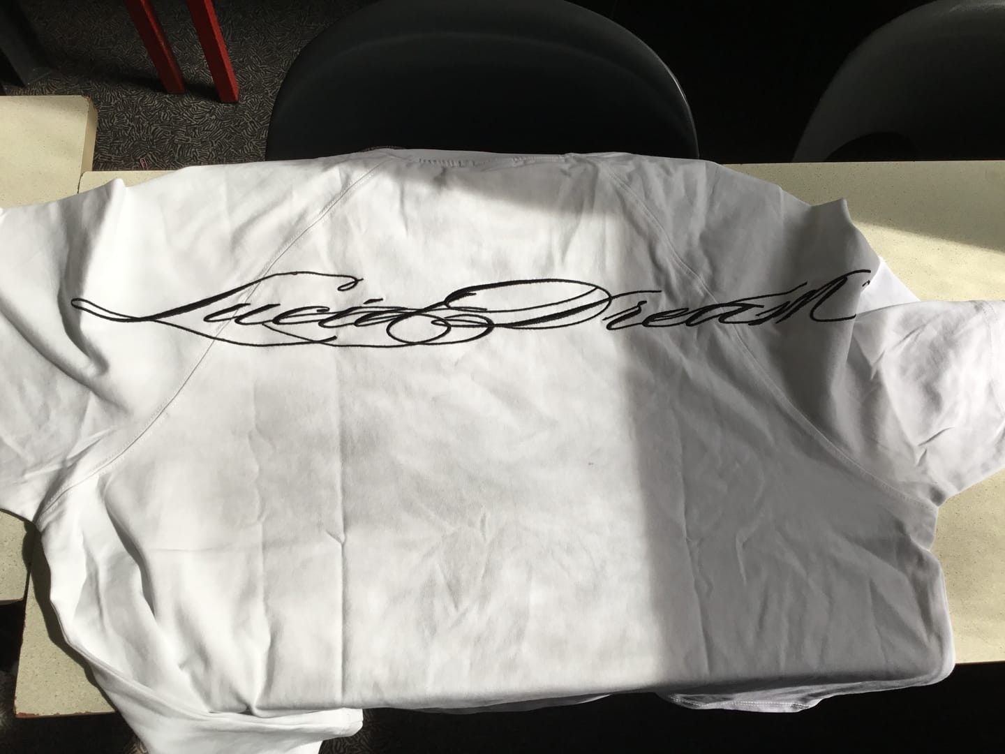Customer photo review of Full White Signature T-shirt