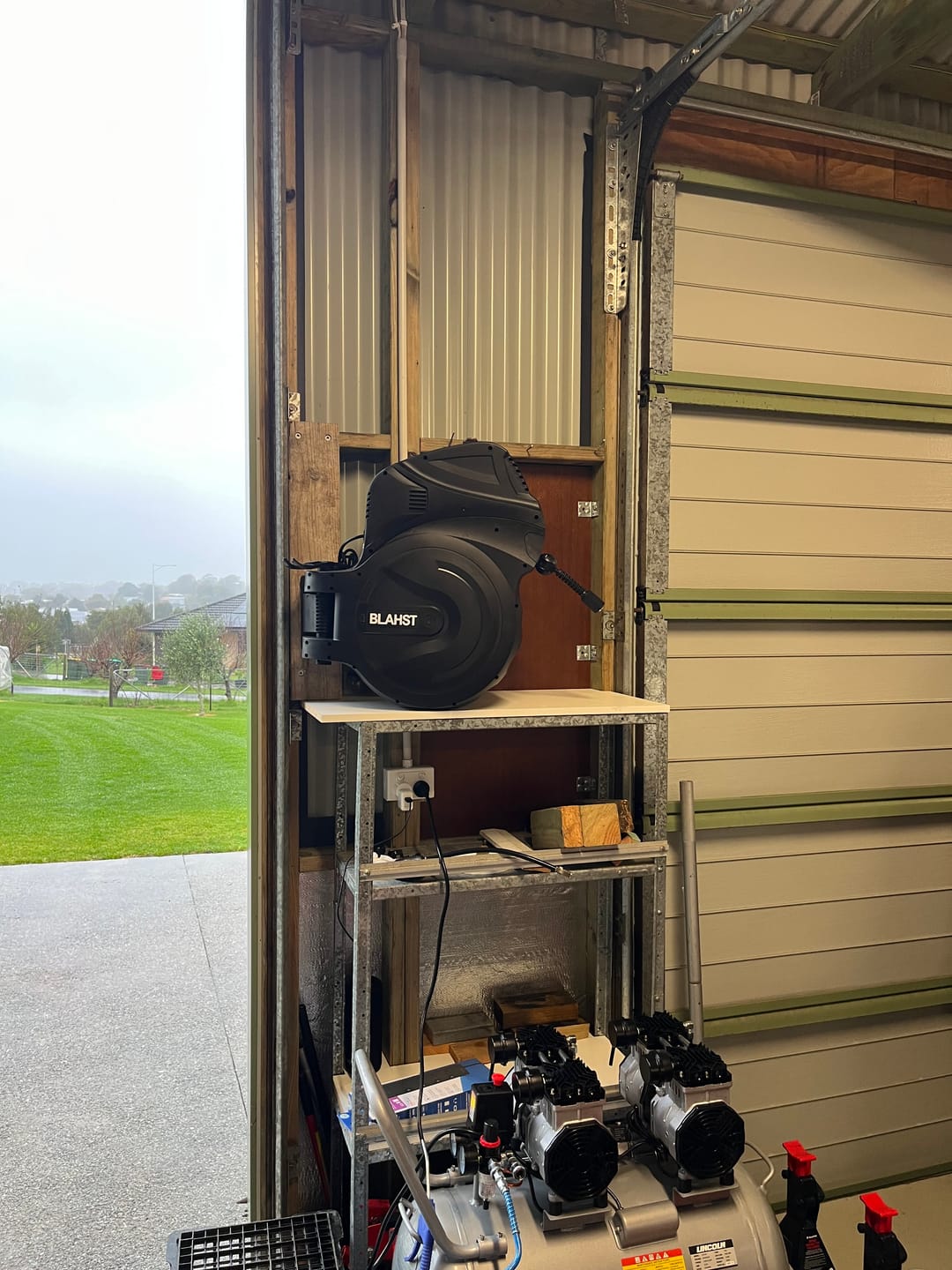 Customer photo review of R30 Wall-Mounted Pressure Washer