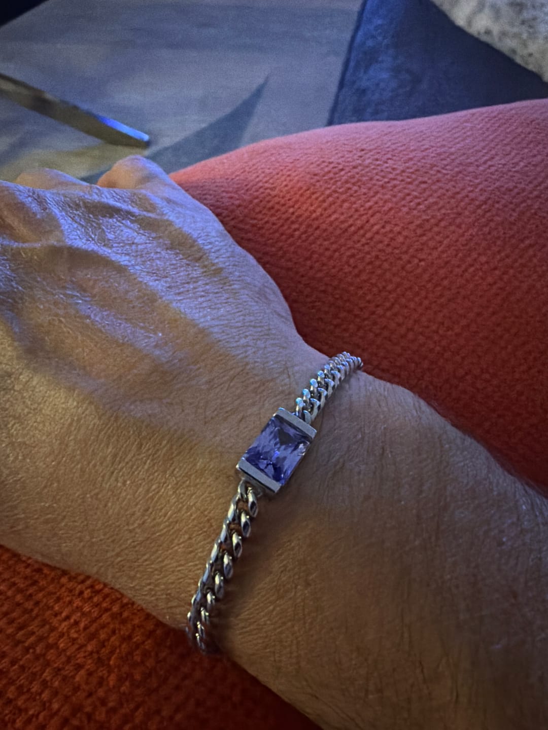 Customer photo review of Chip Bracelet - Tanzanite