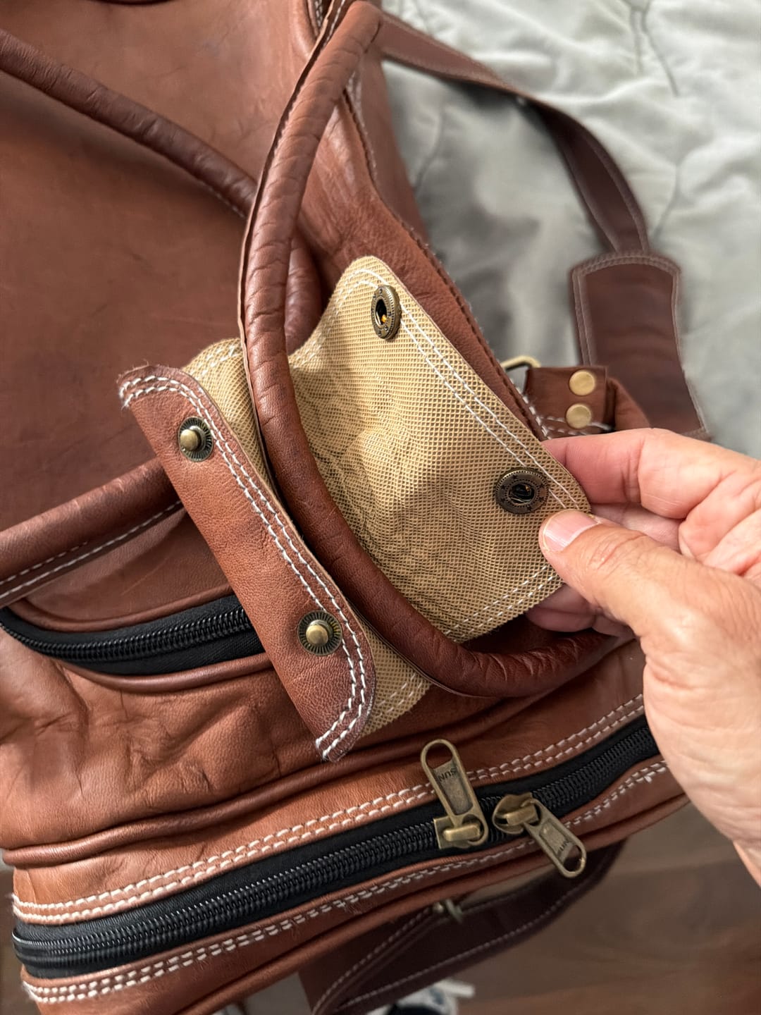 Customer photo review of Traveler Weekender Duffle Bag + FREE Toiletry Bag