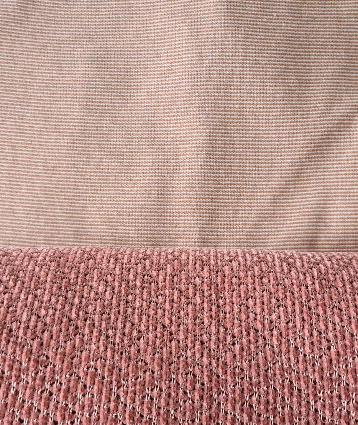 Customer photo review of Small Striped Tubular Cuffing Fabric