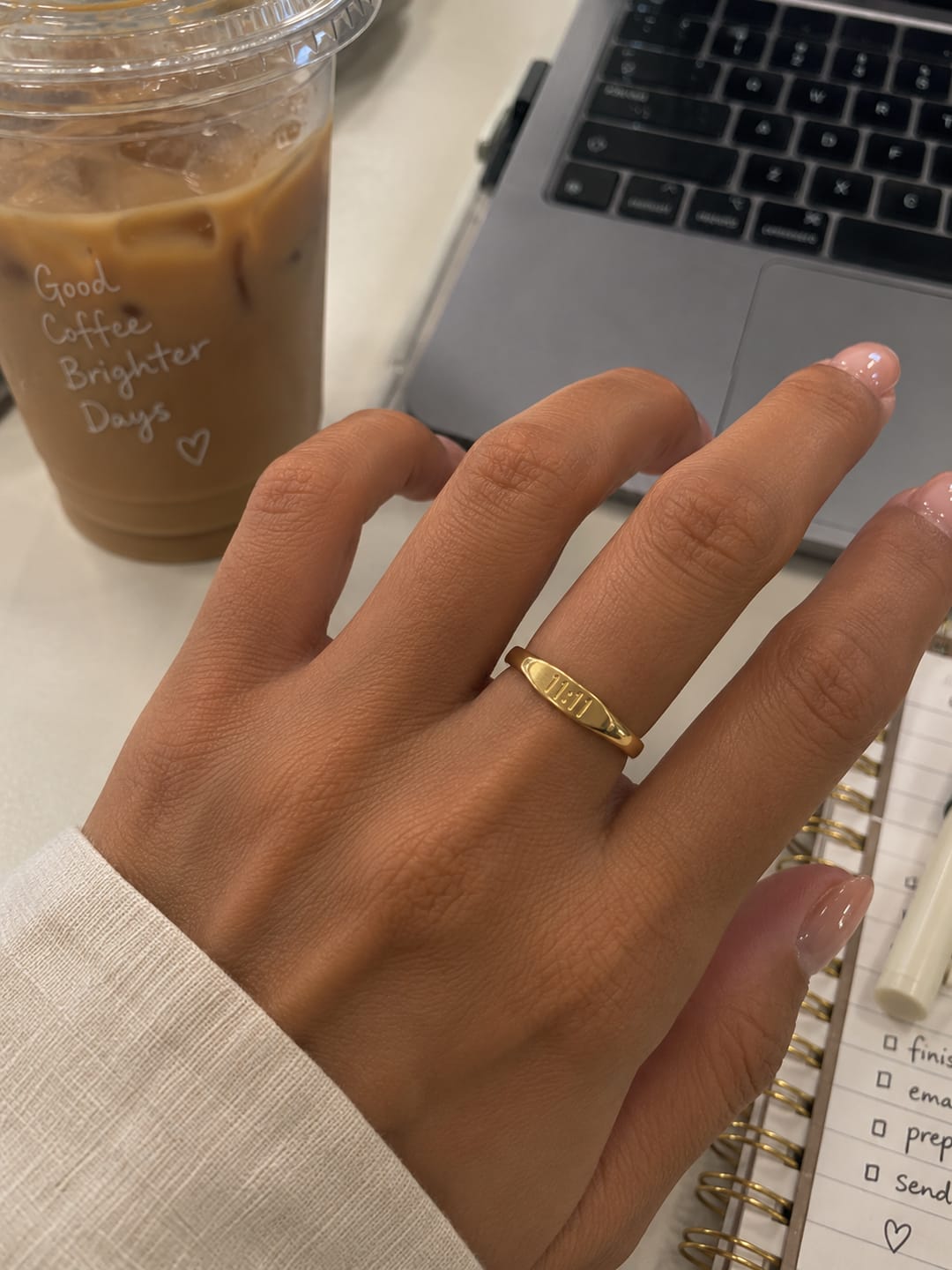 Customer photo review of 11:11 Gold Ring