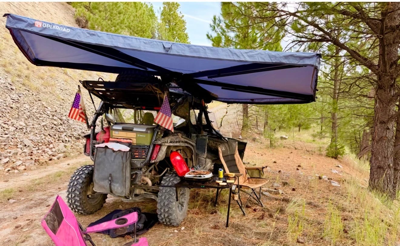 Customer photo review of OPENROAD 270 Free Standing Awning for Camping-Trail Series