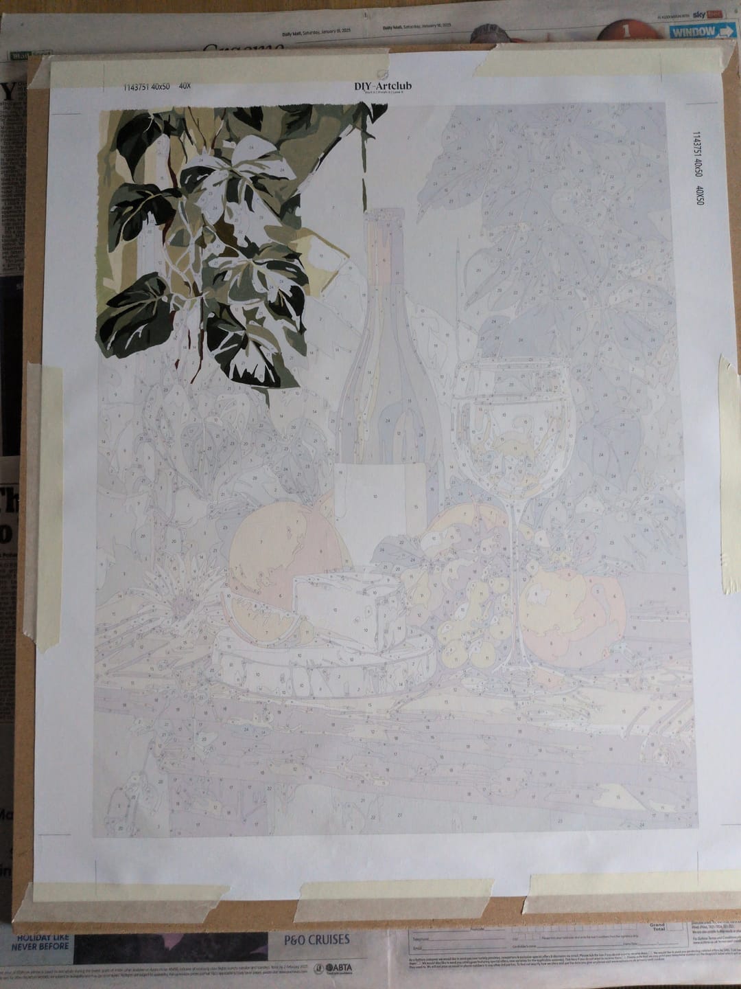 Customer photo review of A taste of Provence | Paint by Number