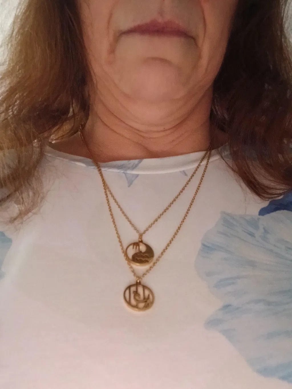 Customer photo review of Custom Monogram Necklace
