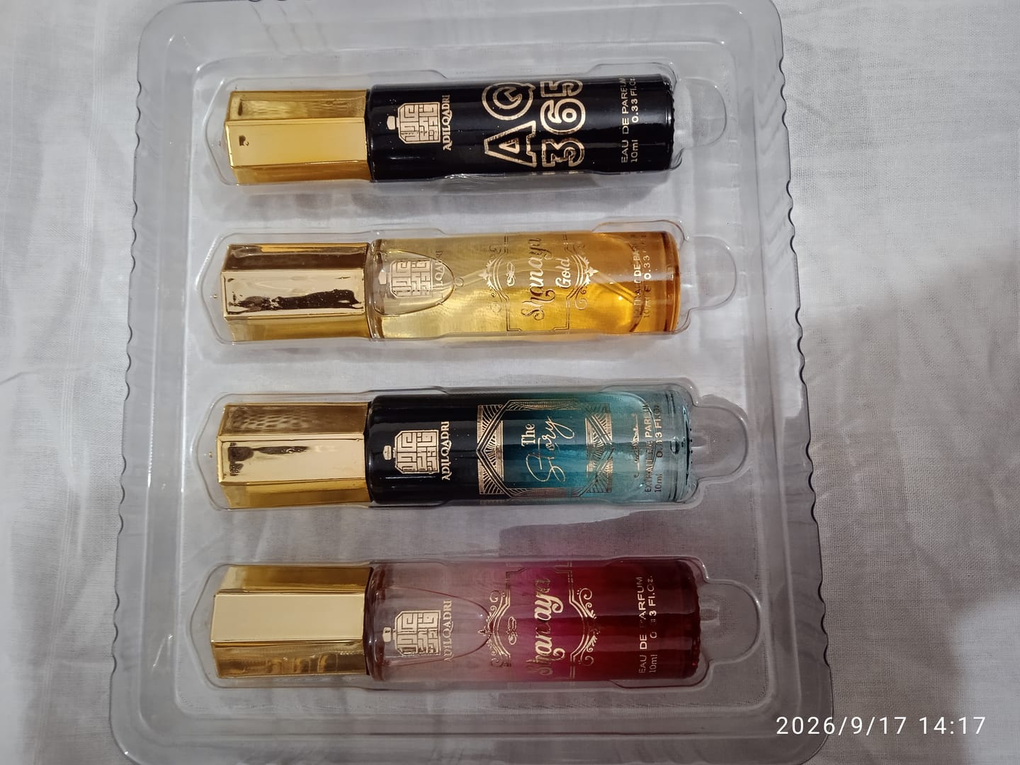 Customer photo review of Perfume Gift Set 4 Pcs Premium Perfume Spray