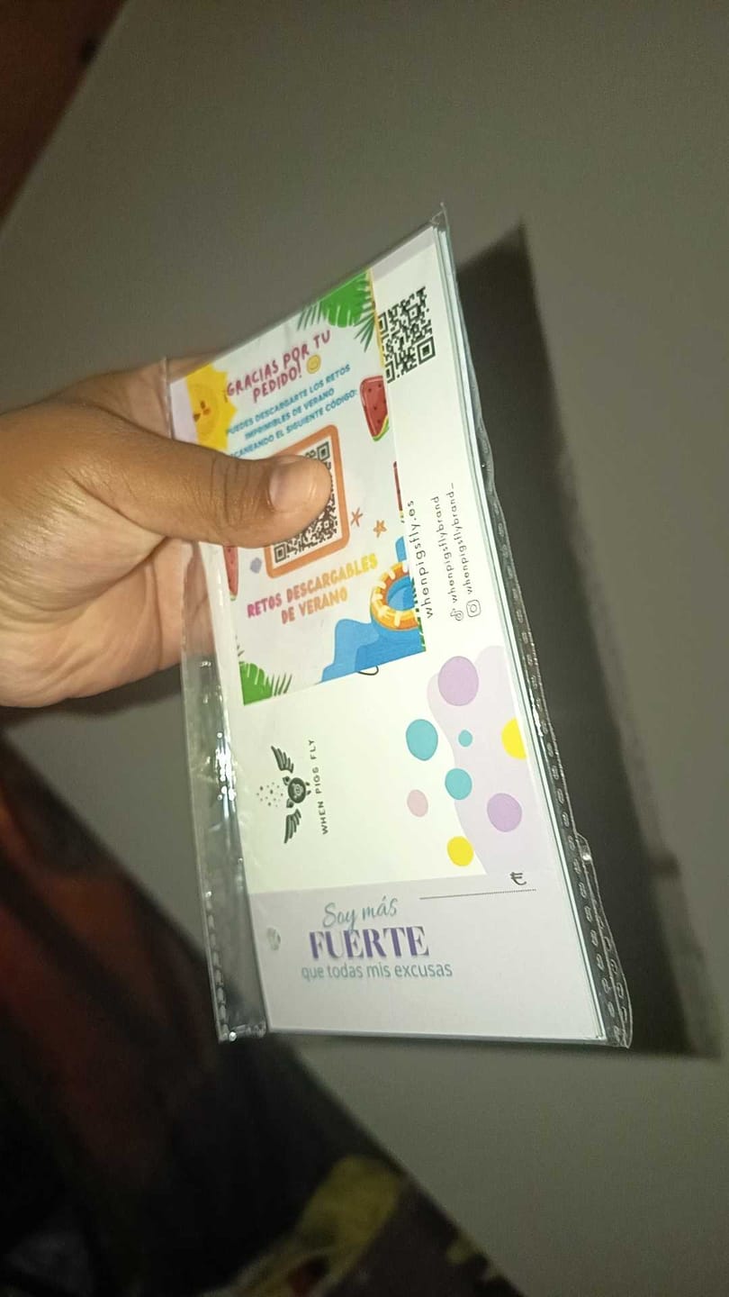 Customer photo review of 20 Hojas de retos de ahorro A6