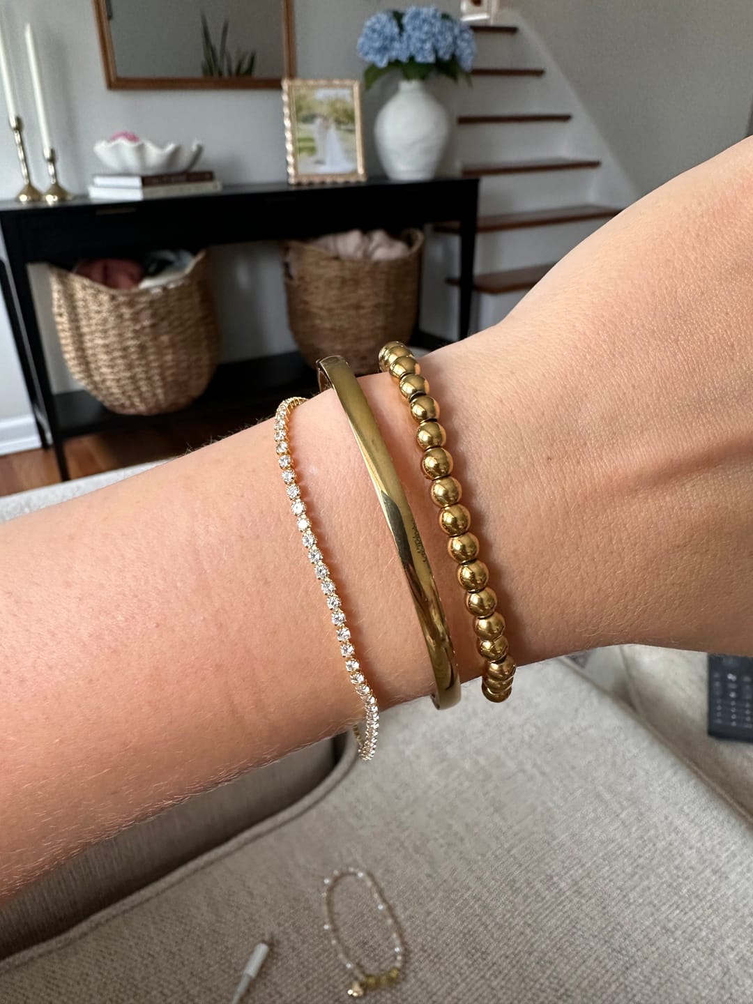 Customer photo review of Marbella Cuff Bracelet (Bundle)