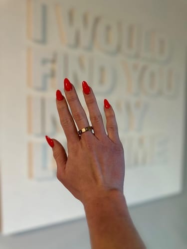 Customer photo review of 18K Celestial Love 11mm Ring