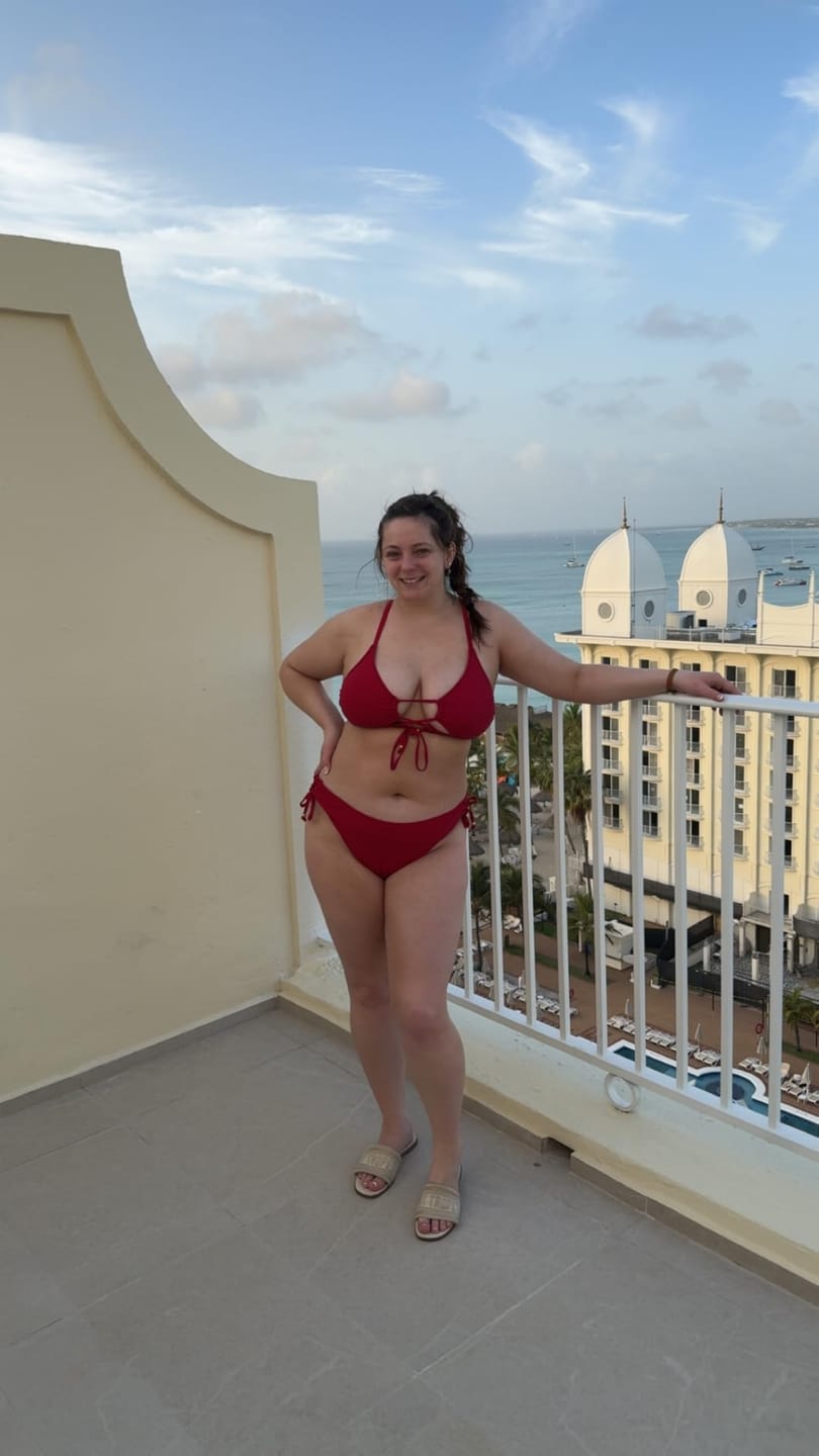 Customer photo review of Emoswim - Womens Bikini Sets Two Piece Swimsuit 2026 Curvy Cutout String Bathing Suit