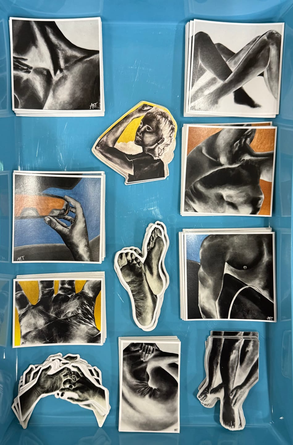Customer photo review of Square Stickers