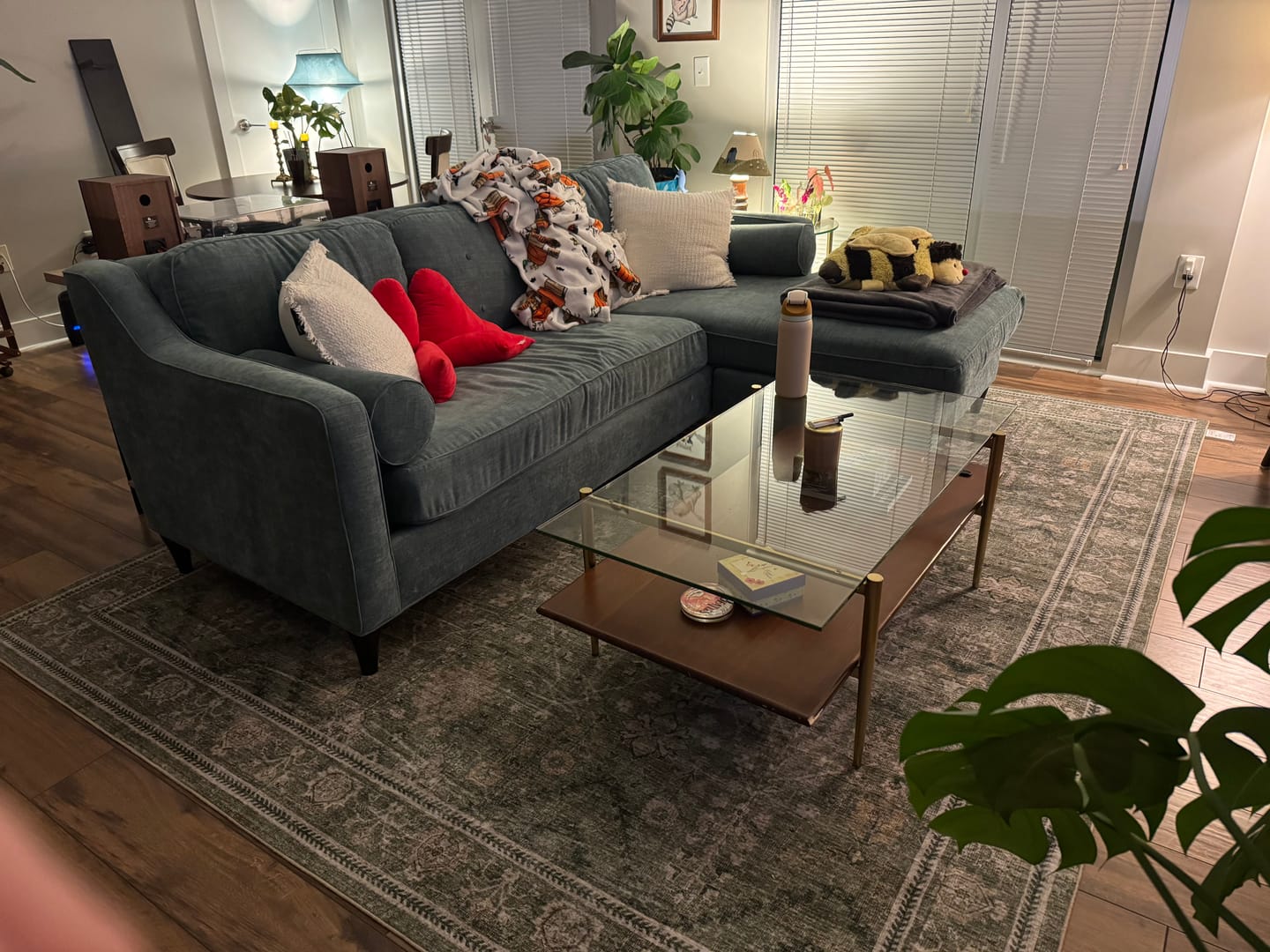 Customer photo review of Linden Washable Area Rug - Green