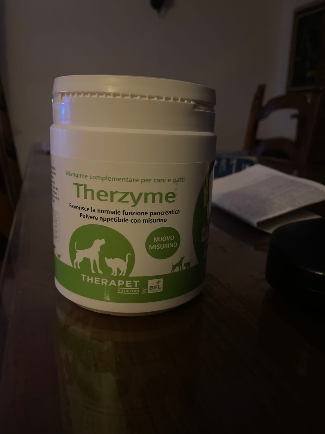Customer photo review of THERZYME (500 gr) – Mangime per Salute Pancreatica Di Cani e Gatti