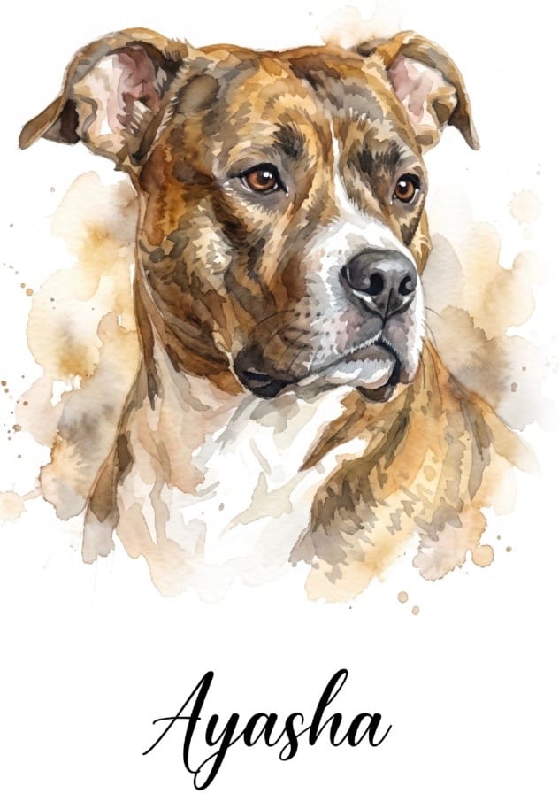Customer photo review of Tierportrait als Aquarell-Kunstwerk