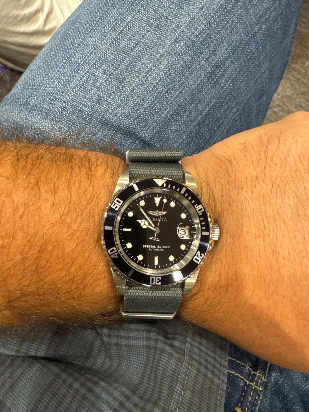 Customer photo review of Five Eye Nylon Watch Strap - Solid