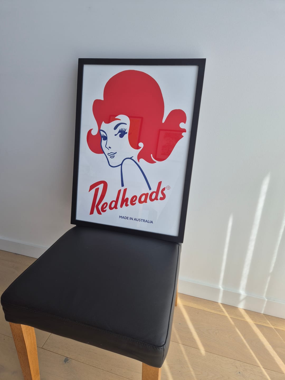 Customer photo review of Redheads Matches 1971 | Retro Australian Wall Art Print