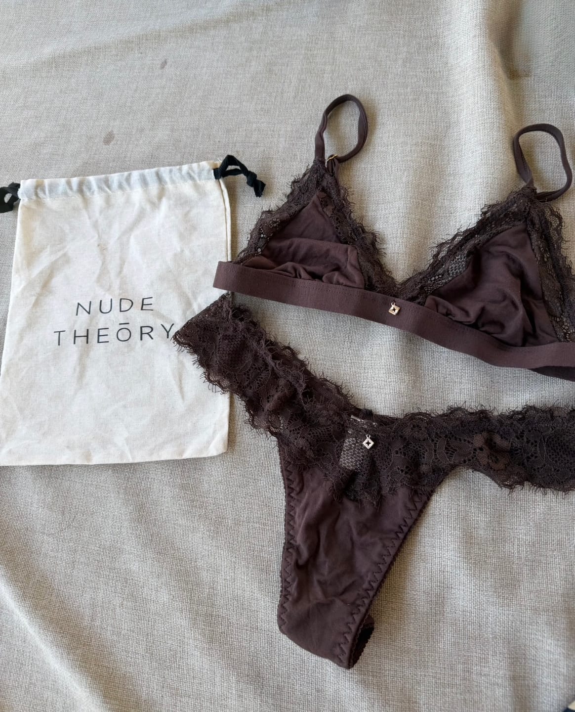 Customer photo review of Chocolate Lace Bralette