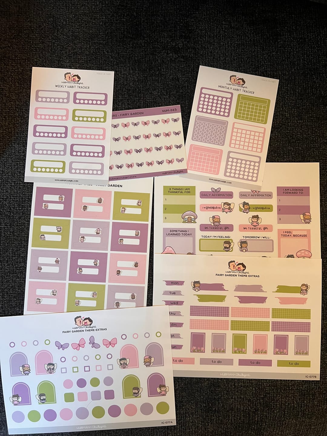 Customer photo review of Fairy Garden Journaling Extras Sticker Set