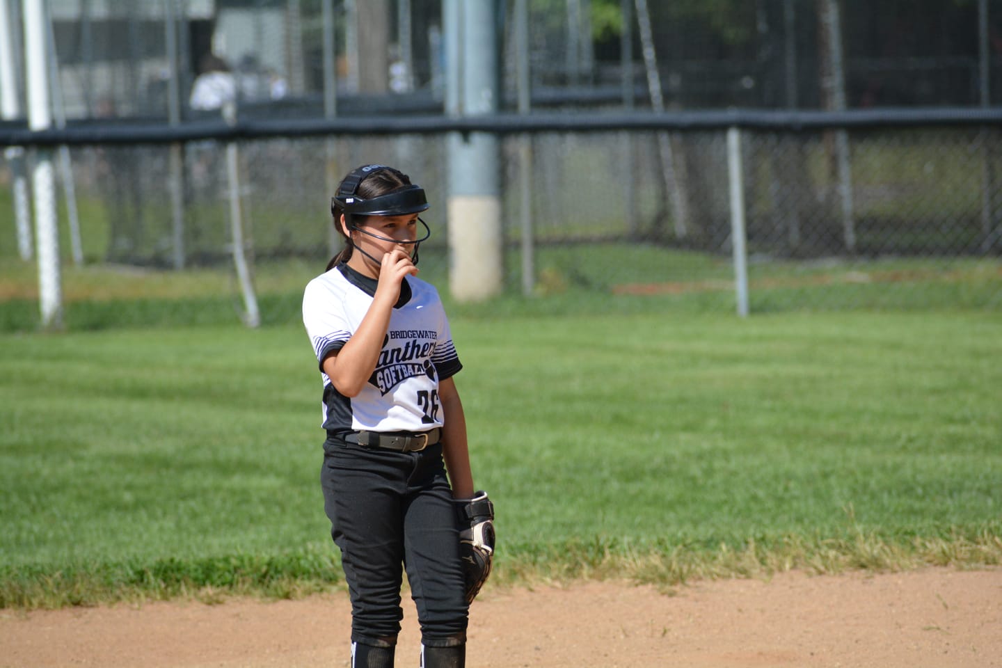 Customer photo review of NEO Softball Fielder's Mask