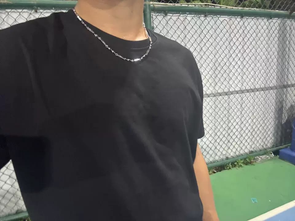 Customer photo review of Mobius Link Necklace