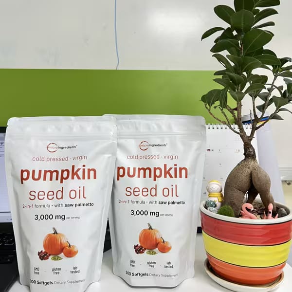 Customer photo review of Nuvrela™ Hair Growth Formula (Pumpkin Seed Oil + Saw Palmetto)