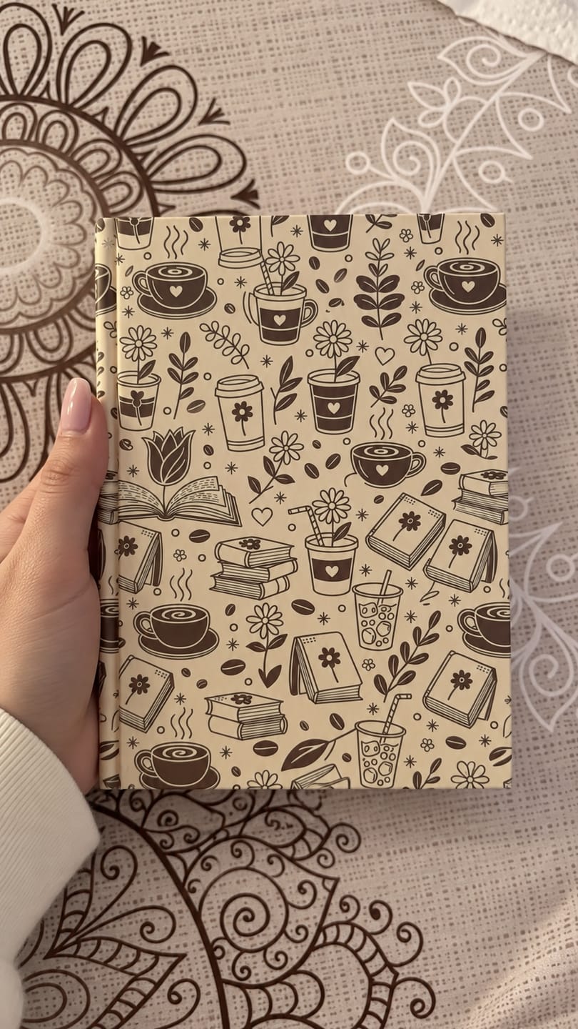Customer photo review of Brew, Write & Release Hardcover Journal